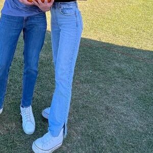 Abercrombie & Fitch Light Wash Straight Leg Jeans